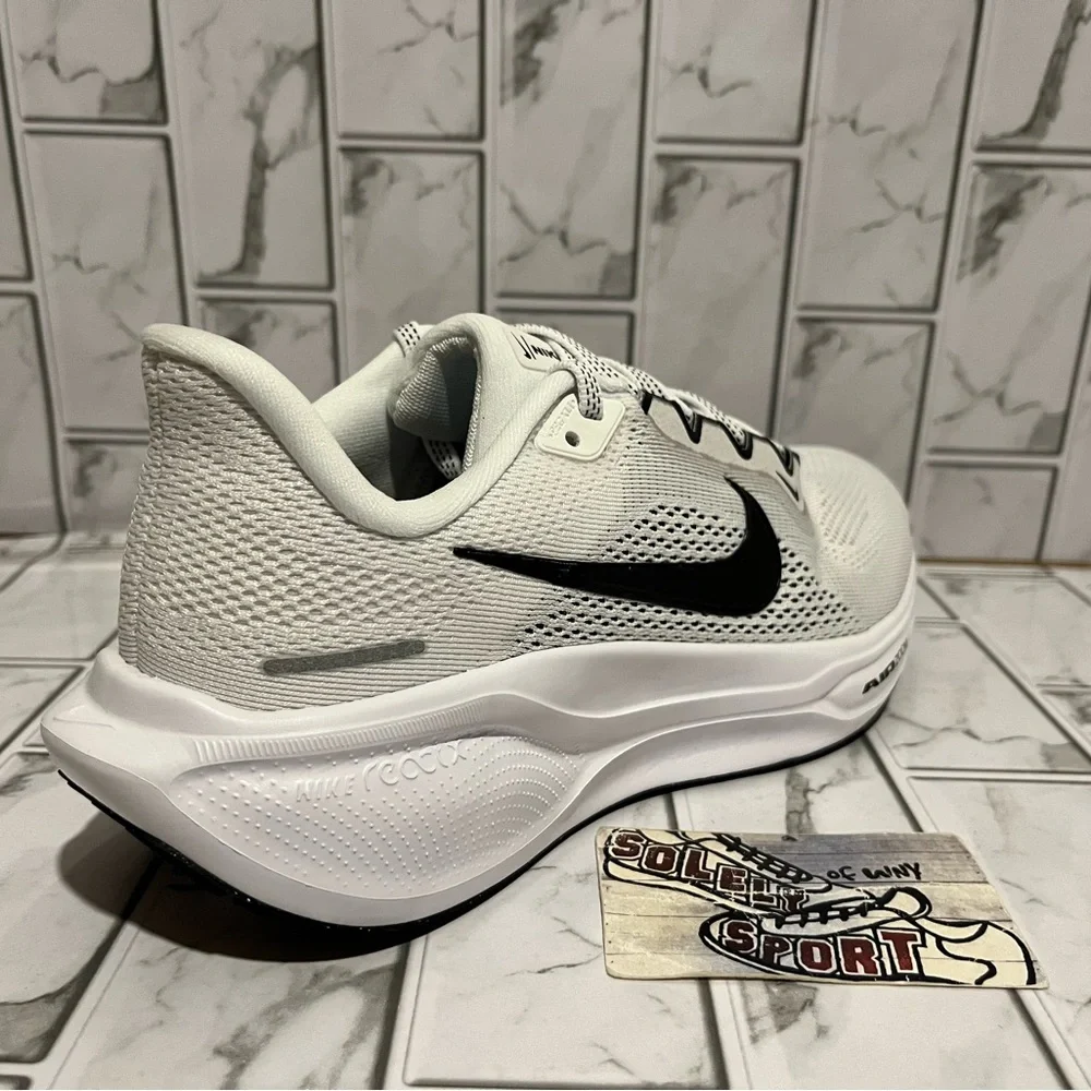 New Nike Air Zoom Pegasus 41 Running Training Gym Shoes Womens White Black - Picture 9 of 11